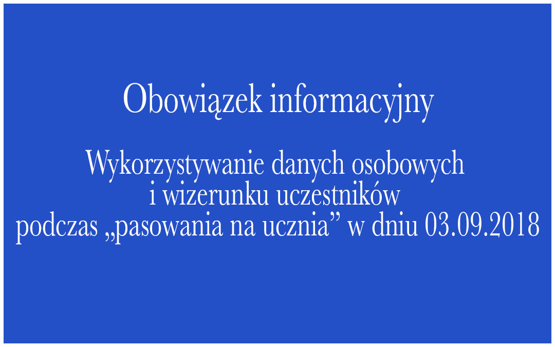 Obowiązek informacyjny