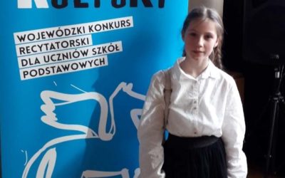 Zuzanna Pasiciel w finale Wojewódzkiego Konkursu Recytatorskiego