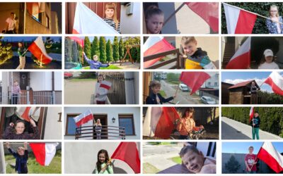 Uczniowie klasy 3a uczcili Dzień Flagi